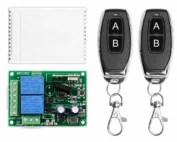 433MHz Безжичен Релеен Контролер 220V с 2 Дистанционни | 2 Канала, 10A